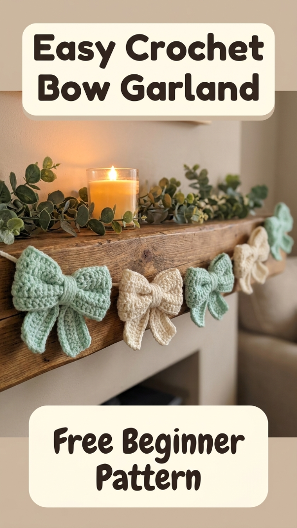 Crochet Bow Garland Pattern