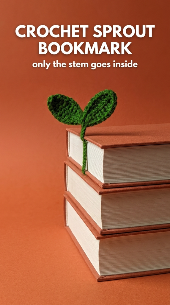 Crochet Bookmark Pattern: Easy Leaf Sprout (Free + Beginner-Friendly)
